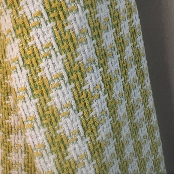 Talbots Stride Tweed Green Trench Cropped Blazer Jacket Size 8 - Picture 7 of 16